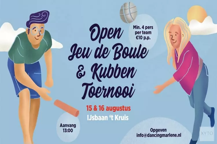 Open Jeu De Boule en Kubben Toernooi op de ijsbaan in Heerhugowaard