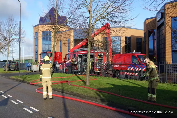 Brand bij aannemersbedrijf in Heerhugowaard