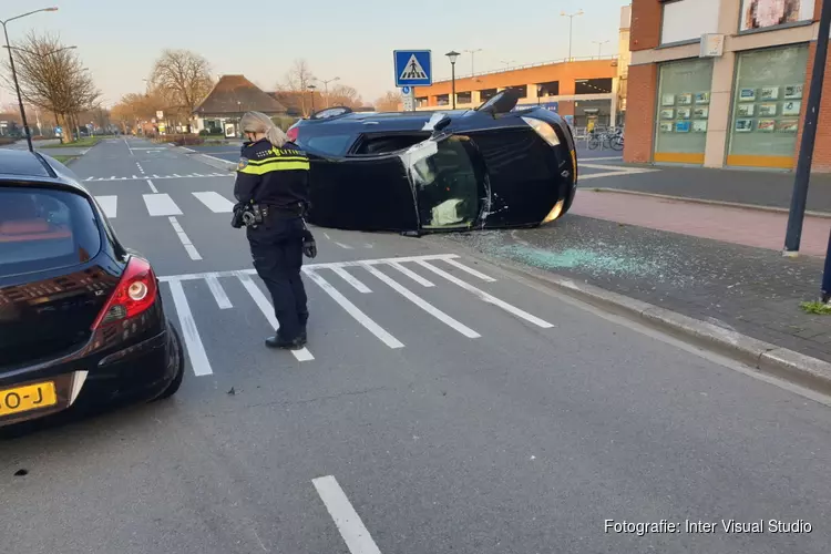 Aanrijding na verkeersconflict in Heerhugowaard