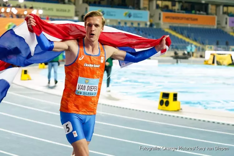 Heerhugowaarder Tony van Diepen pakt na gewonnen EK ook WK-goud met estafetteploeg