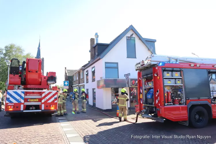 Brand in döner zaak Noord Scharwoude