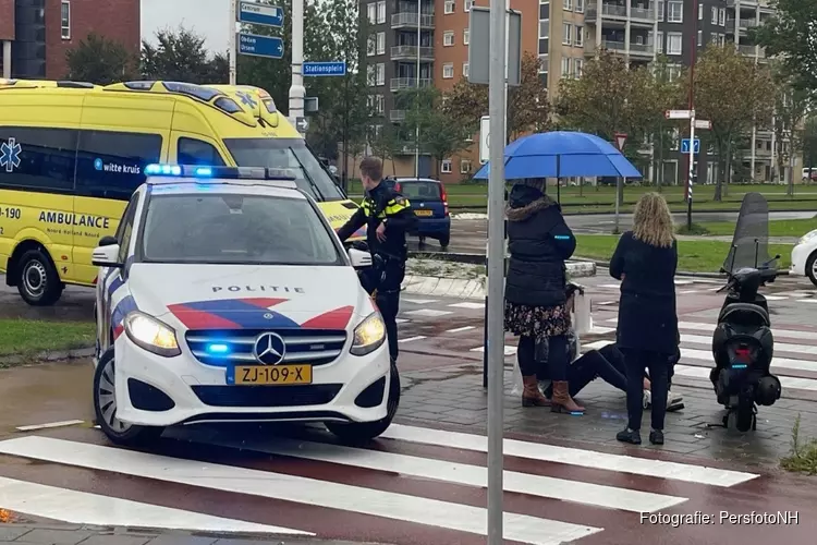 Scooterrijder gewond na ongeval Stationsplein