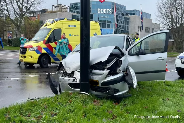 Aanrijding met pakketdienst in Heerhugowaard