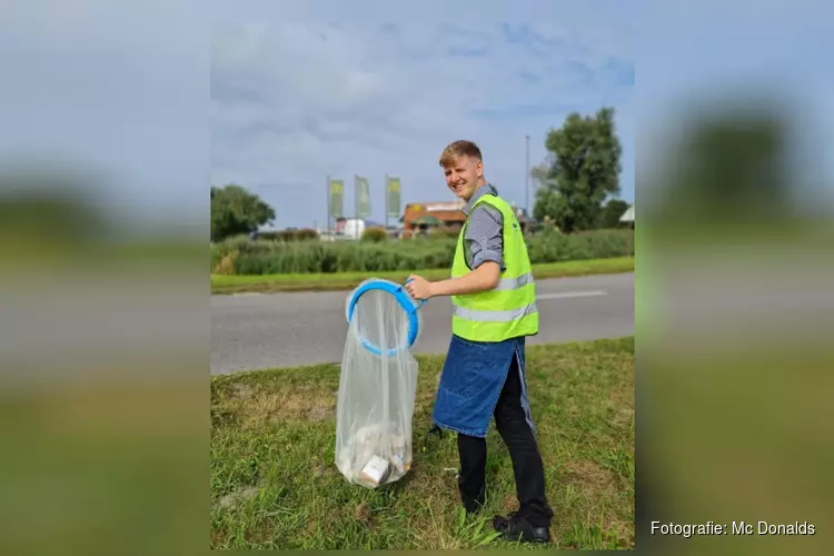 McDonald’s restaurant Heerhugowaard roept gasten op om samen de mouwen op te stropen tijdens Landelijke Opschoondag