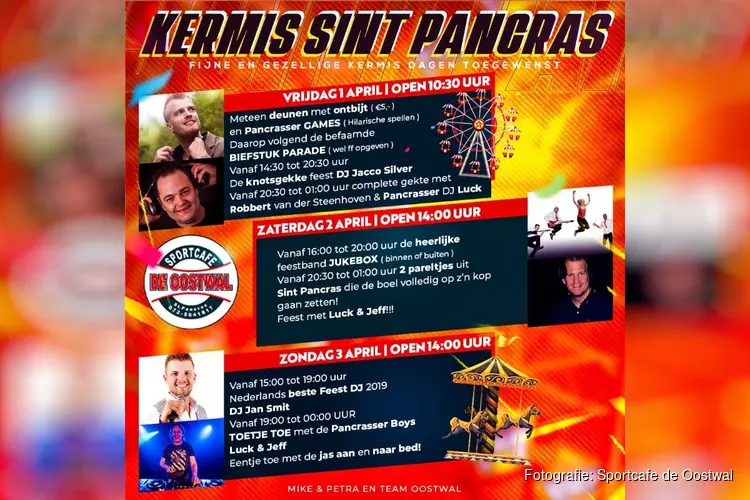 Kermis Sint Pancras vier je bij De Oostwal