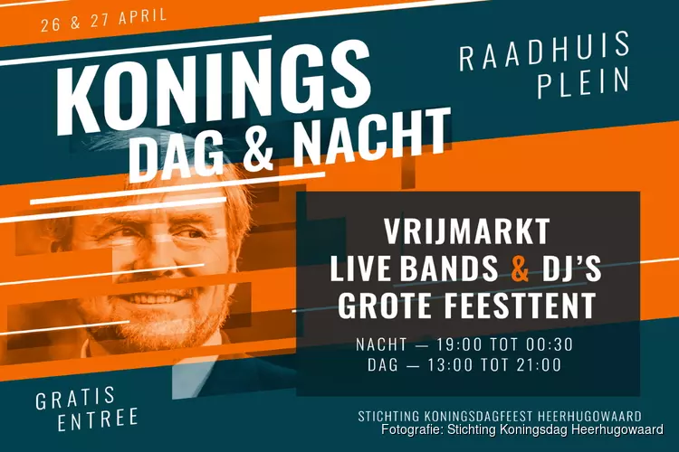 Koningsnacht & Koningsdag vier je natuurlijk op het Raadhuisplein