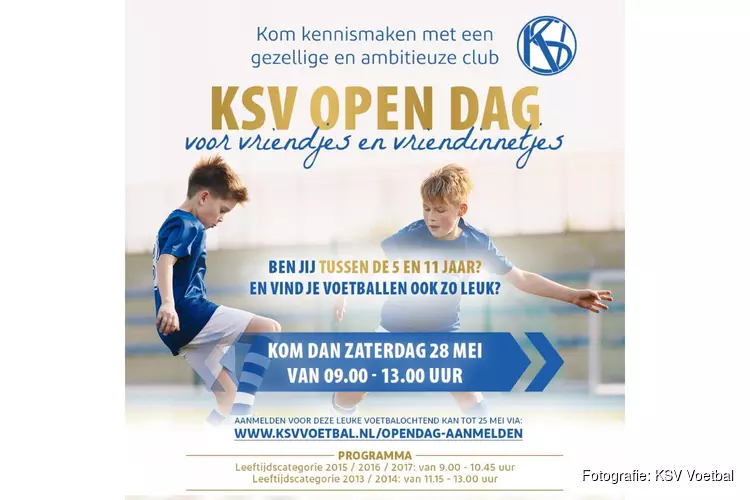 KSV organiseert Open Dag voor jongste voetbaljeugd