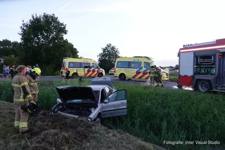 Drie gewonden bij eenzijdig ongeval in Heerhugowaard