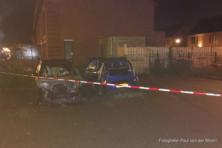 Twee auto&#39;s door brand verwoest op Eiland van Maui