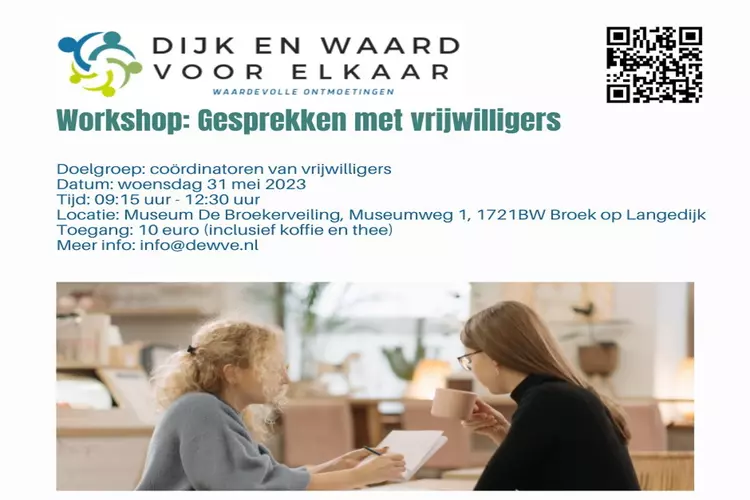 Workshop Gesprekken met vrijwilligers