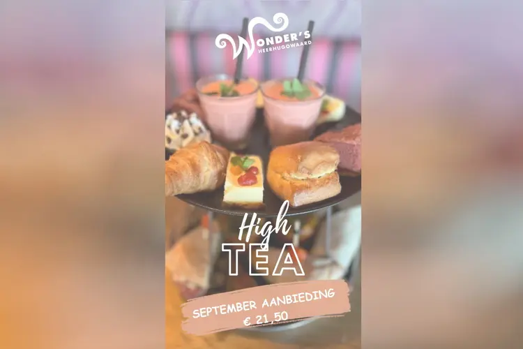 September High Tea aanbieding Wonder`s!