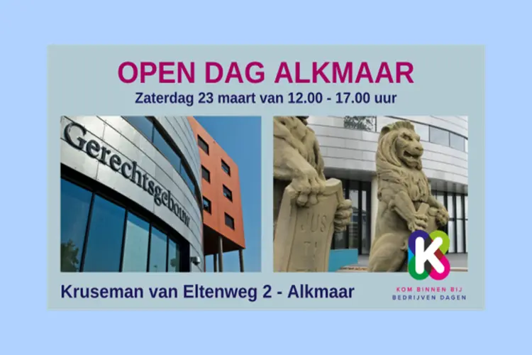Open Dag rechtbank Alkmaar op zaterdag 23 maart
