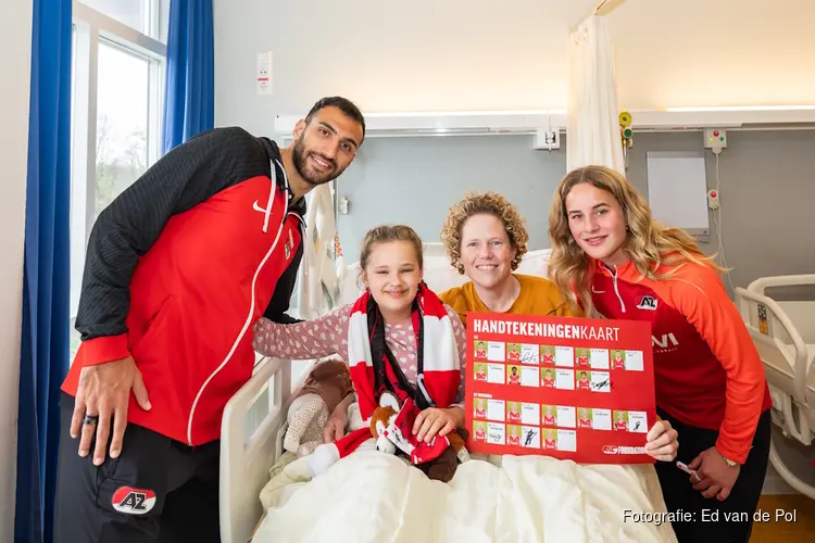 AZ op bezoek bij Noordwest Ziekenhuisgroep in Alkmaar Opening van uniek AZ geboorteloket