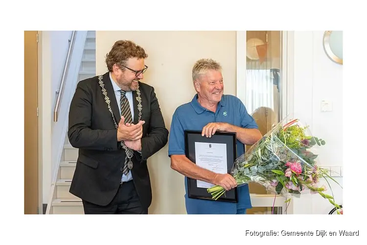 Gemeentelijke onderscheiding De Brug voor de heer Peter Wouda