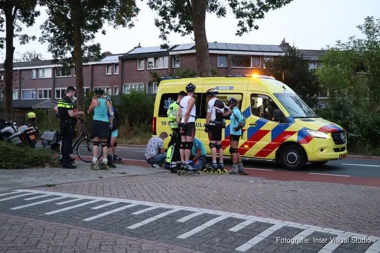 Vrouw op skeelers gewond bij aanrijding in Heerhugowaard