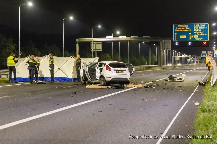 Dodelijke aanrijding op A9 bij Heiloo