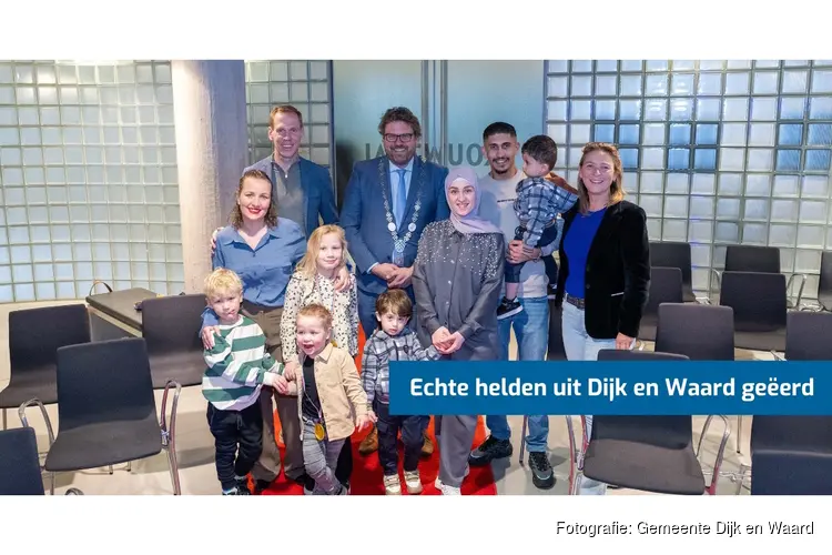 Twee reddingsacties in Dijk en Waard geëerd met medaille