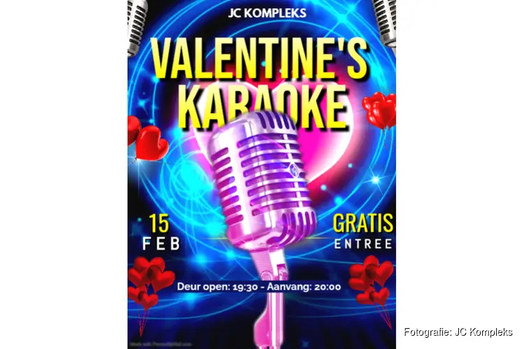 Valentijns Karaoke in JC Kompleks Heerhugowaard