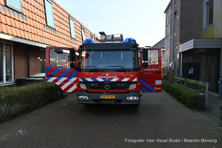 Korte woningbrand in Sint Pancras door fruitmand